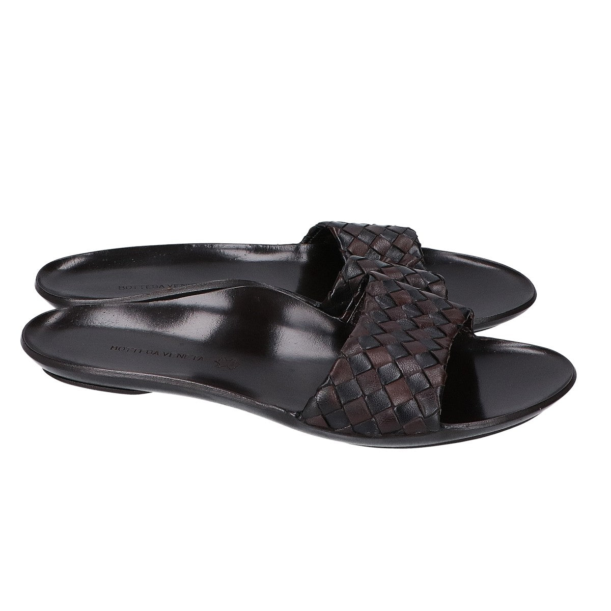 BOTTEGA VENETA 葆蝶家 【美品】皮革编织平底凉鞋/鞋履