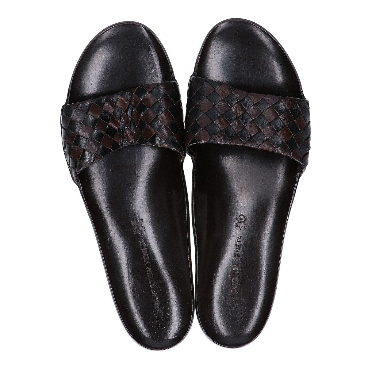 BOTTEGA VENETA 葆蝶家 【美品】皮革编织平底凉鞋/鞋履