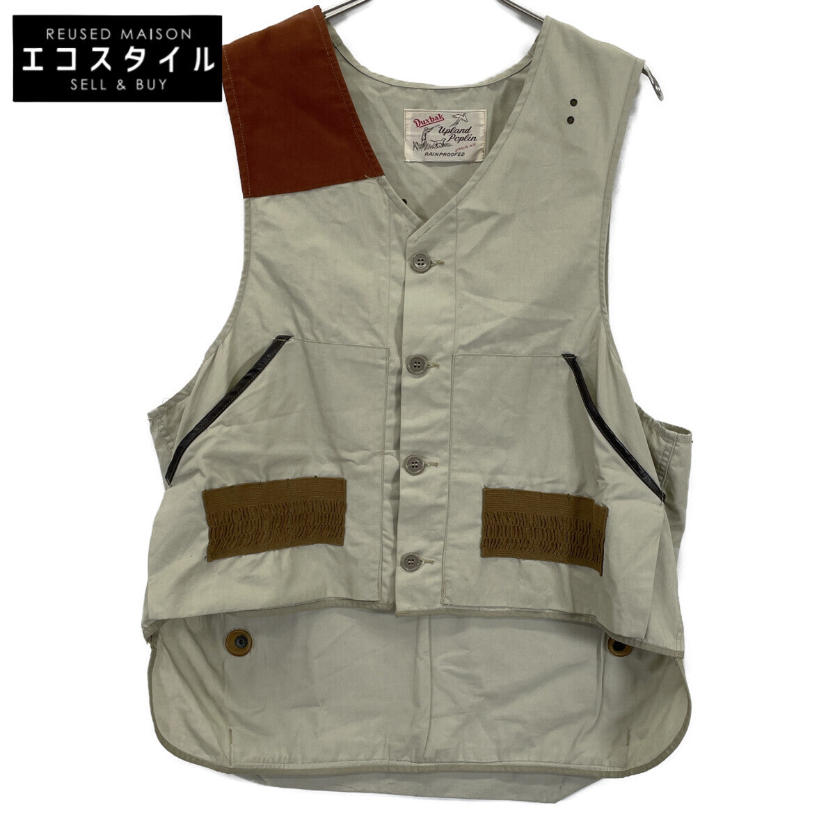 VINTAGE 【Duxbak】50'S UPLAND POPLIN Hunting Vest Vest