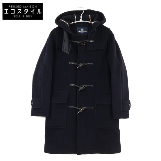 Aquascutum アクアスキュータム ネイビー 2227452858 ウール ダッフルコート コート