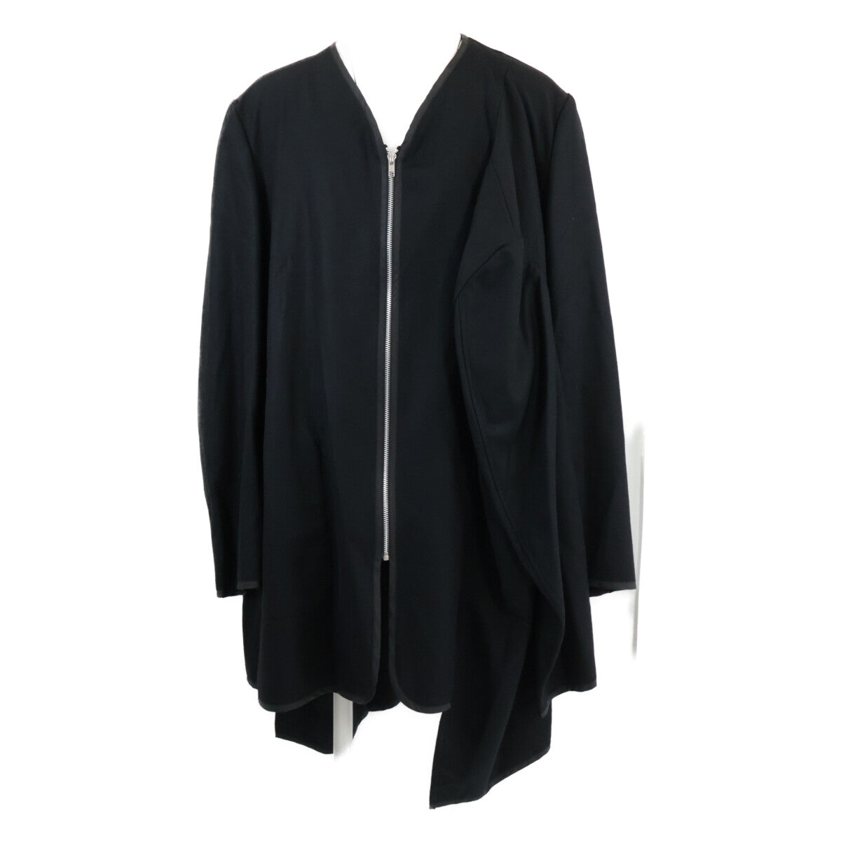 BLACKCOMMEdesGARCONS ブラックコムデギャルソン 【新品同様/25AW】1P-C005 AD2025 ウール フラノ コート