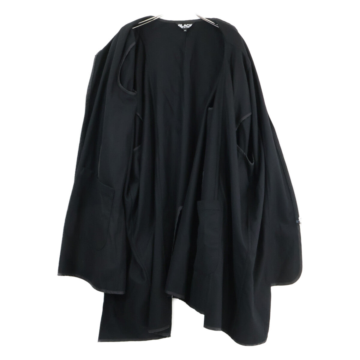BLACKCOMMEdesGARCONS ブラックコムデギャルソン 【新品同様/25AW】1P-C005 AD2025 ウール フラノ コート