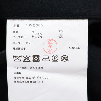 BLACKCOMMEdesGARCONS 【Like New/25AW】1P-C005 AD2025 Wool Flannel Coat