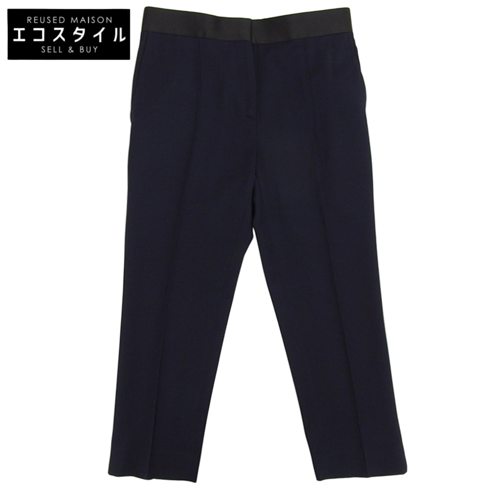 Phoebe Philo Era Cropped Slacks Pants Bottoms Women's Navy 36 Bottoms 36 Women's
