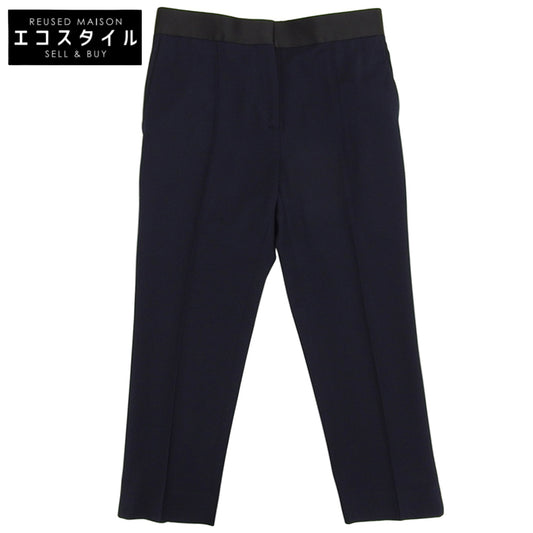 Phoebe Philo Era Cropped Slacks Pants Bottoms Women's Navy 36 Bottoms 36 Women's