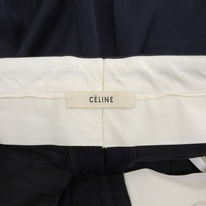 Phoebe Philo Era Cropped Slacks Pants Bottoms Women's Navy 36 Bottoms 36 Women's