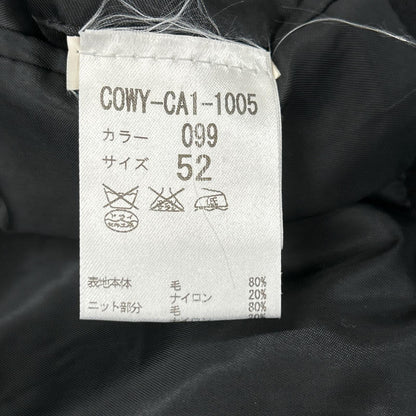 WOOYOUNGMI ウーヨンミ COWY-CA1-1005 ブラック ピーコート コート