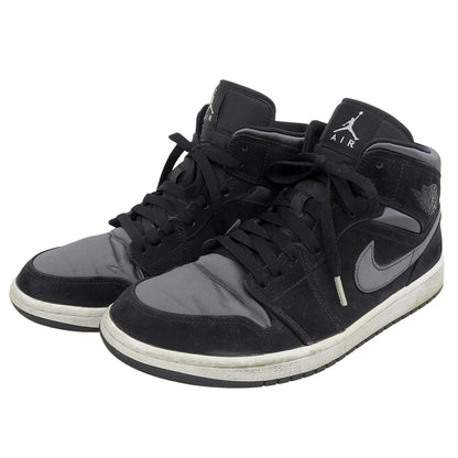 NIKE ナイキ IR JORDAN 1 MID SE スニーカー シューズ メンズ ブラック グレー 27.5cm 19年製 852542-012 シューズ 9.5(US)