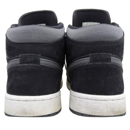 NIKE ナイキ IR JORDAN 1 MID SE スニーカー シューズ メンズ ブラック グレー 27.5cm 19年製 852542-012 シューズ 9.5(US)