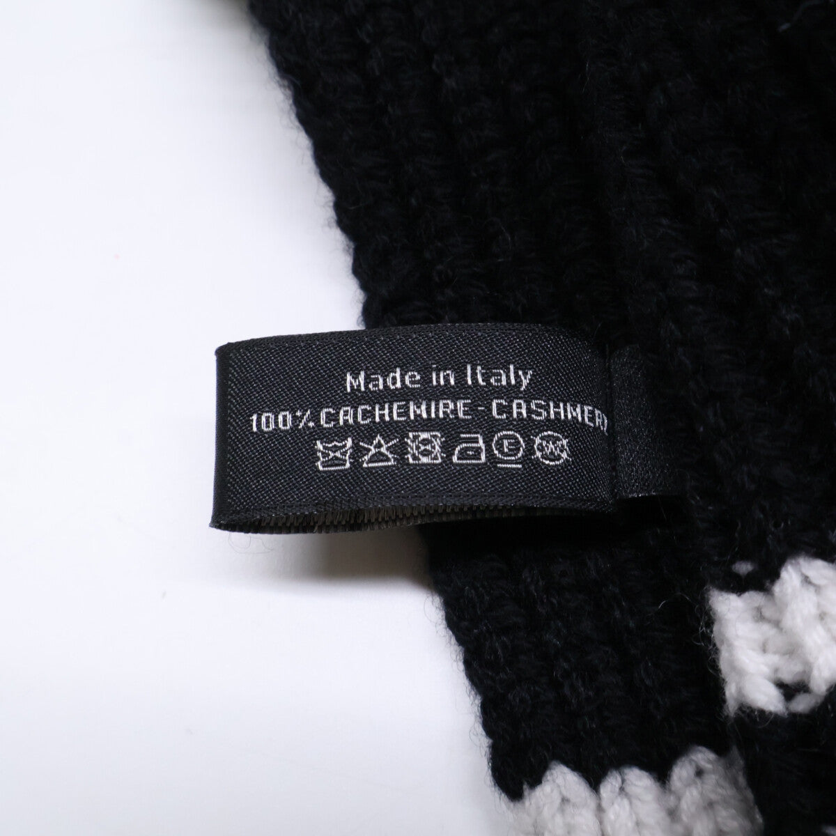 CHANEL シャネル カシミヤ100 ロゴ マルチワッペン マフラー マフラー