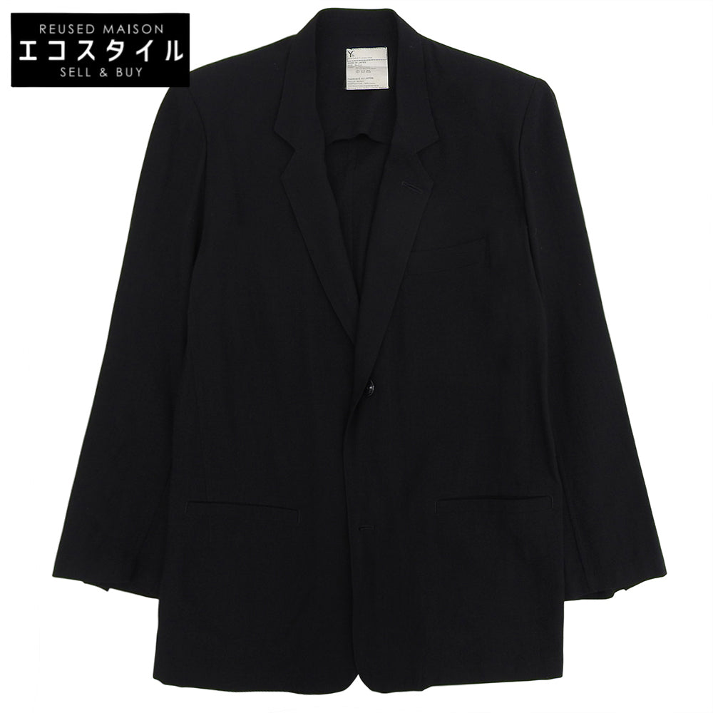 Y's Yohji Yamamoto 男士黑色棉质夹克 M 码