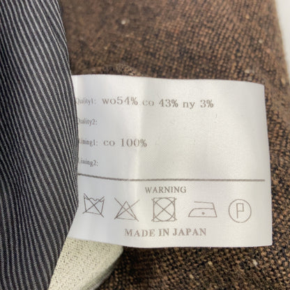individual sentiments インディビジュアルセンチメンツ 20AW ブラウン CO41-MW15-NO ツイード ロングコート コート
