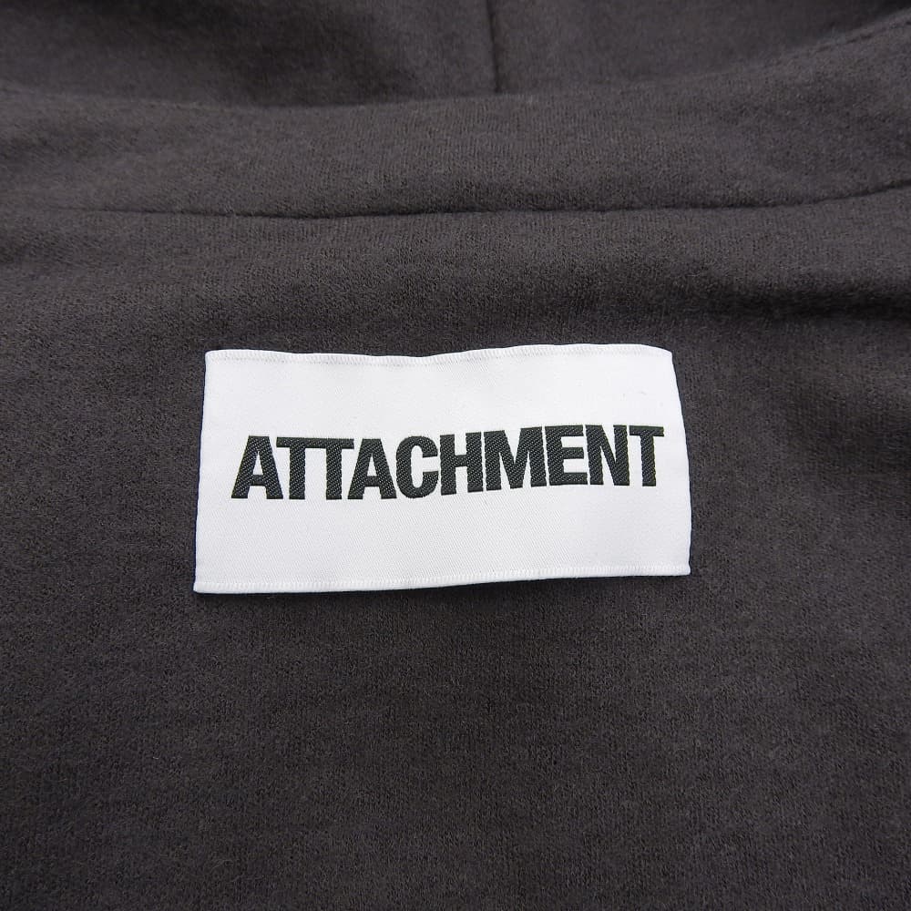 ATTACHMENT アタッチメント 美品 ウール ロングカーディガン チャコールグレー 4 AJ32-085 トップス メンズ トップス