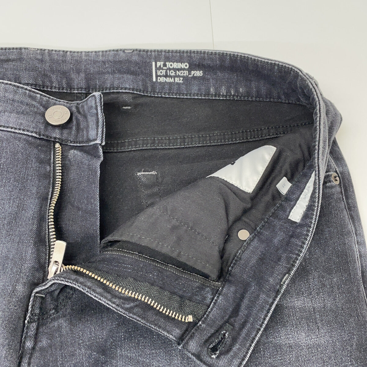 Black C5DJ05Z10BAS Stretch Denim Pants Bottoms 33 Men's