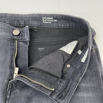 Black C5DJ05Z10BAS Stretch Denim Pants Bottoms 33 Men's