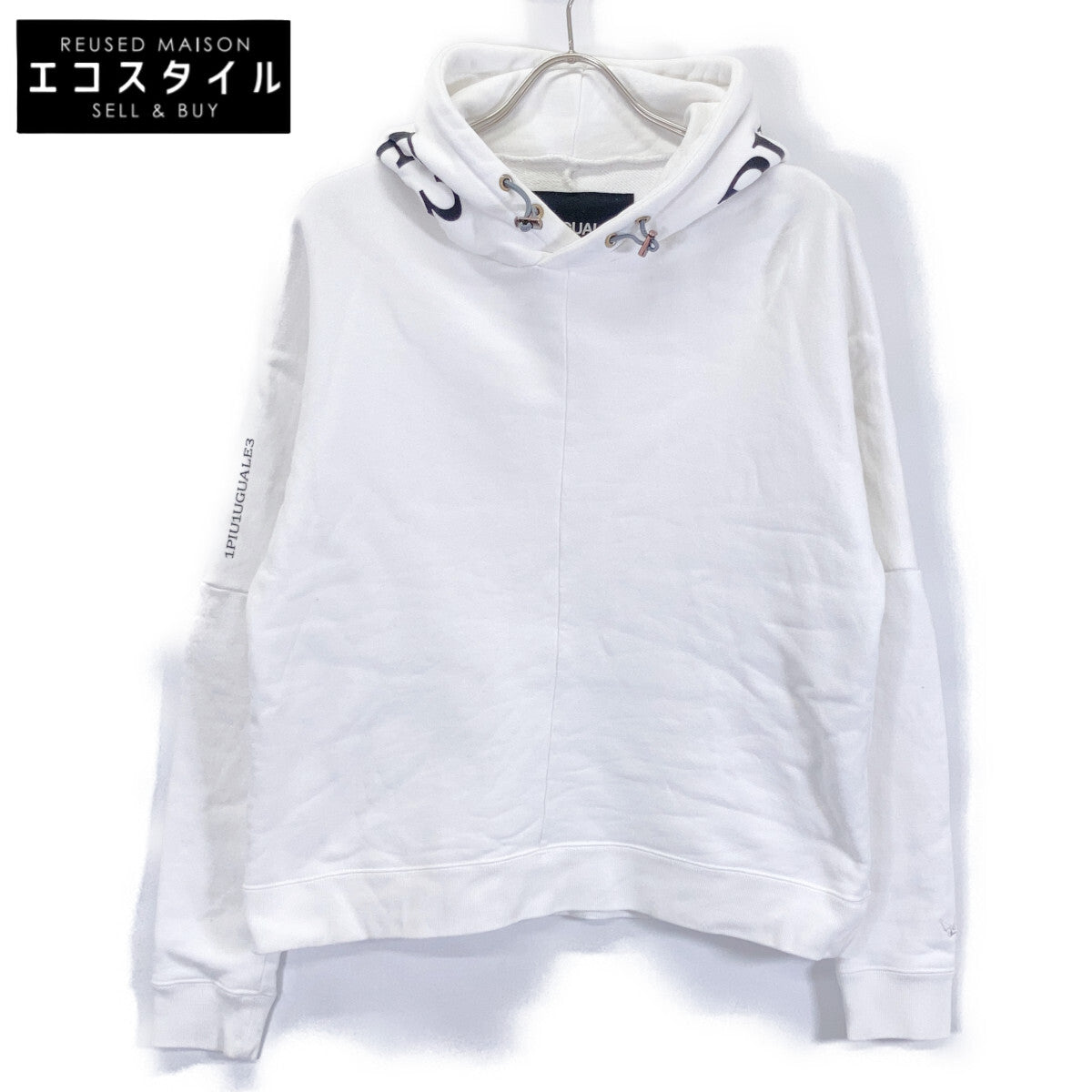 1piu1uguale3 ウノピゥウノウグァーレトレ RONE136-LS02 WHITE Sweat Pullover Hoodie トップス