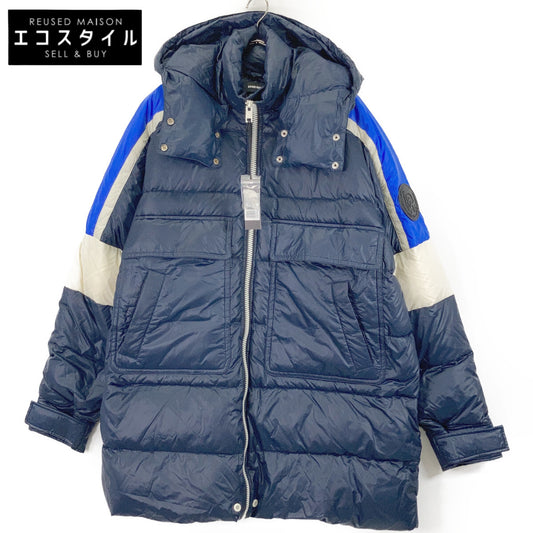 Navy Nylon Down Coat S Men's