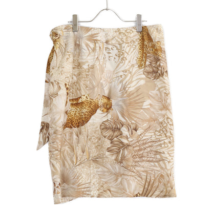 Salvatore Ferragamo 【Excellent condition/Domestic genuine product】Animal print wrap skirt