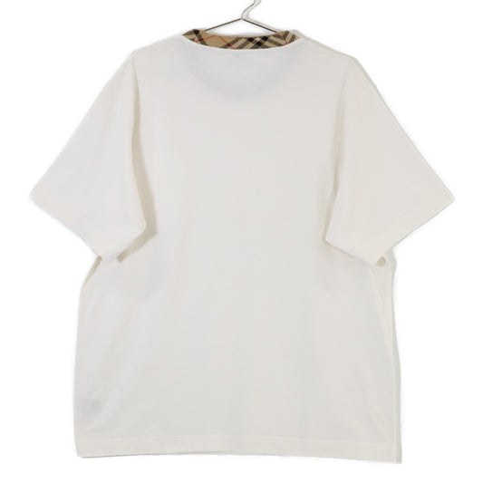 BURBERRY バーバリー 8110100 25SS ホワイト S/SチェックトリムTシャツ トップス