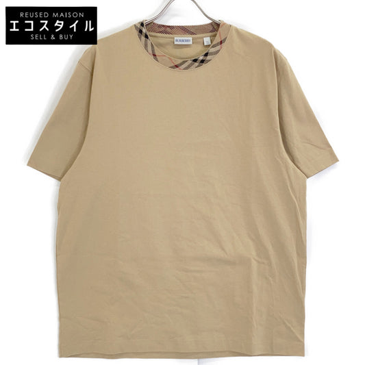 BURBERRY バーバリー 8112803 25SS ベージュ S/SチェックトリムTシャツ トップス