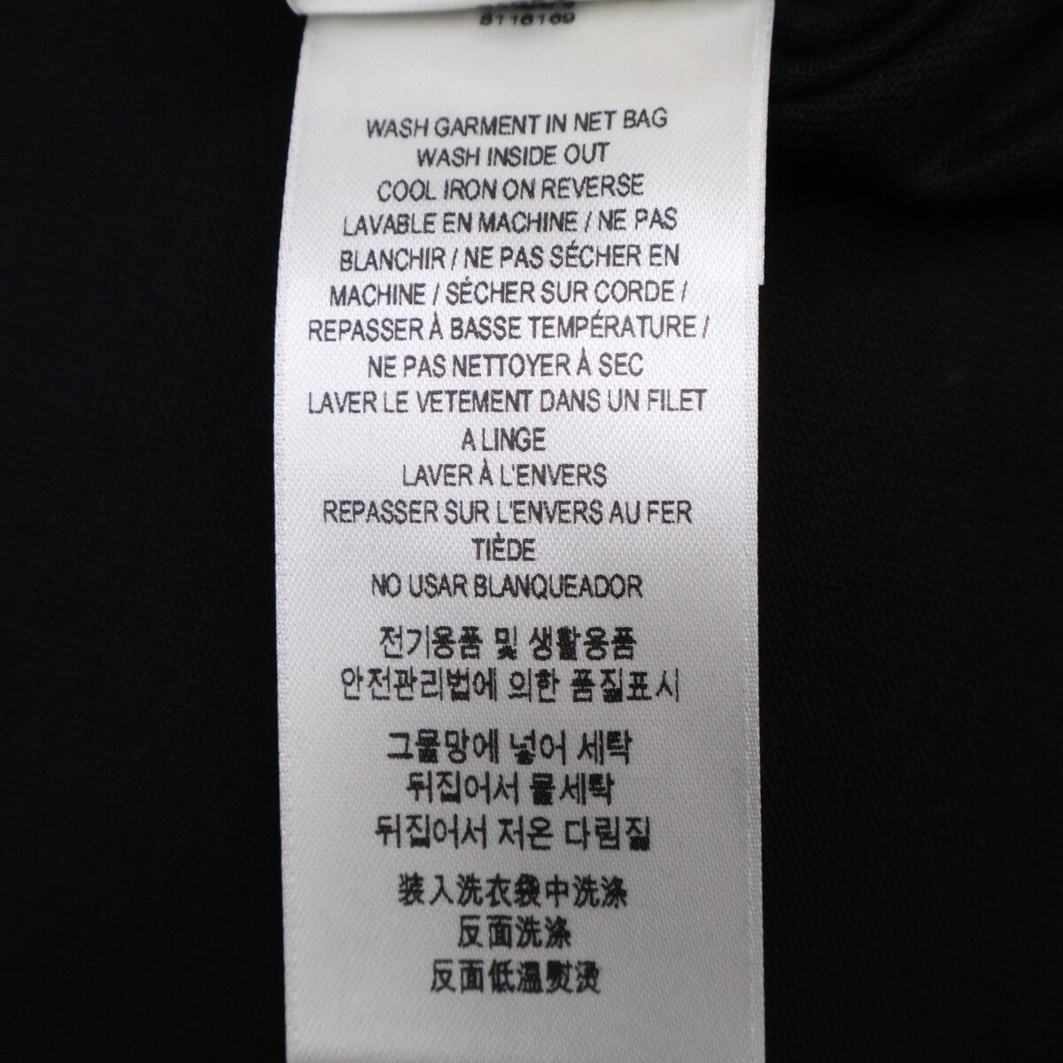 BURBERRY 8116169 Black Equestrian Knight Logo T-Shirt Tops