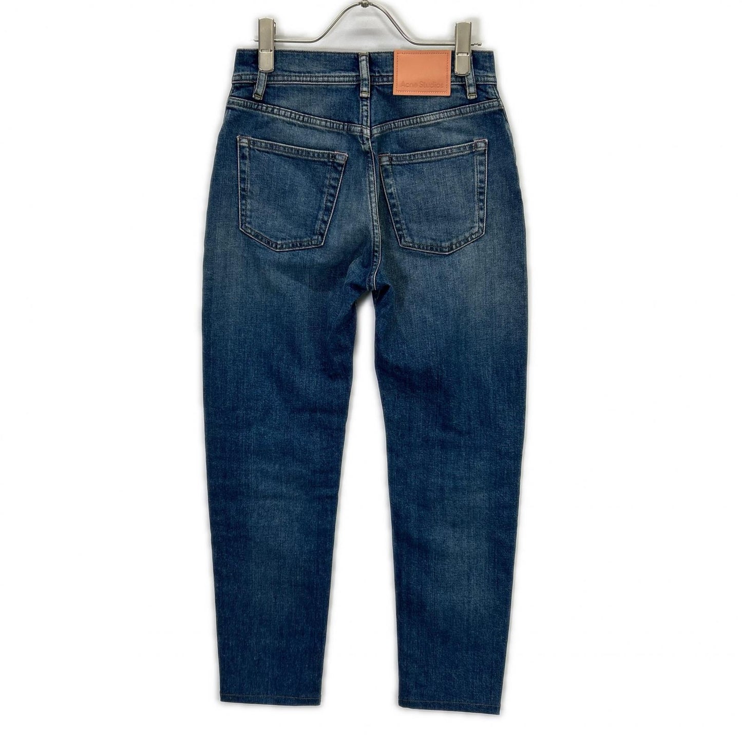 ACNE STUDIOS A00210 Melk Mid Blue Trash Slim Tapered Denim Pants Bottoms 24