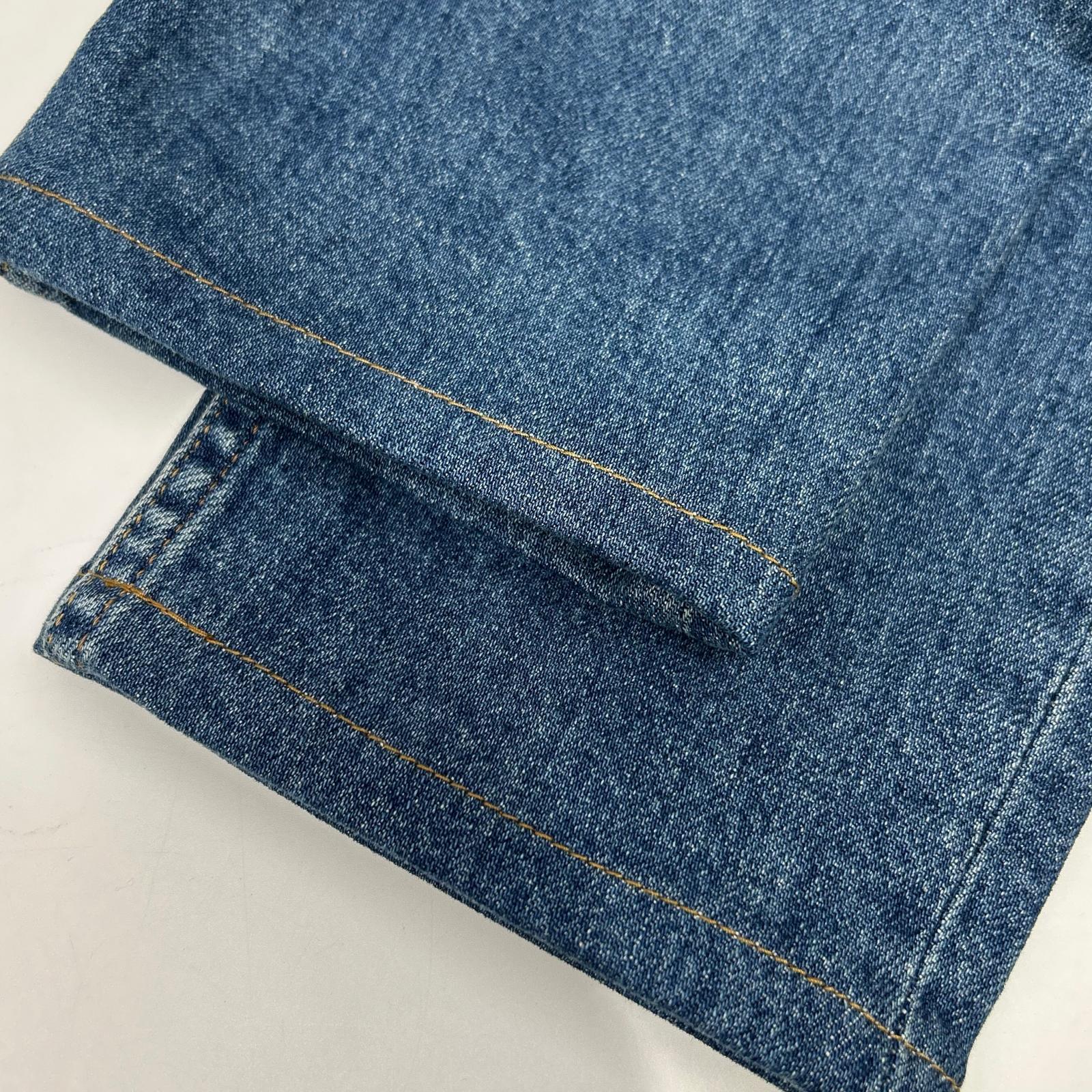 ACNE STUDIOS A00210 Melk Mid Blue Trash Slim Tapered Denim Pants Bottoms 24