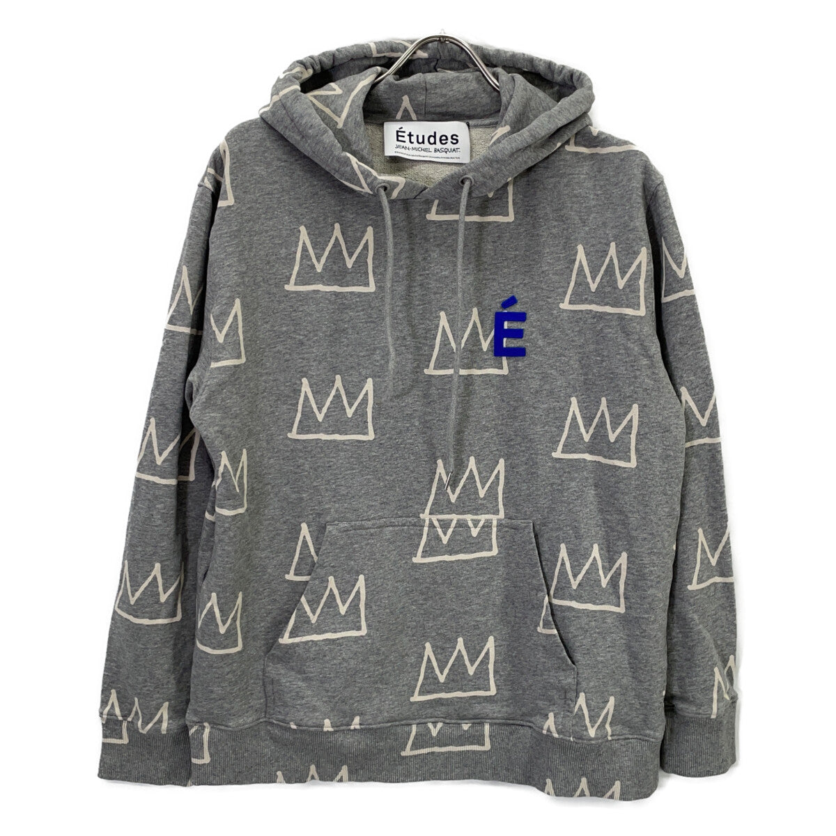tude Etude x Jean-Michel Basquiat Gray Hoodie Top