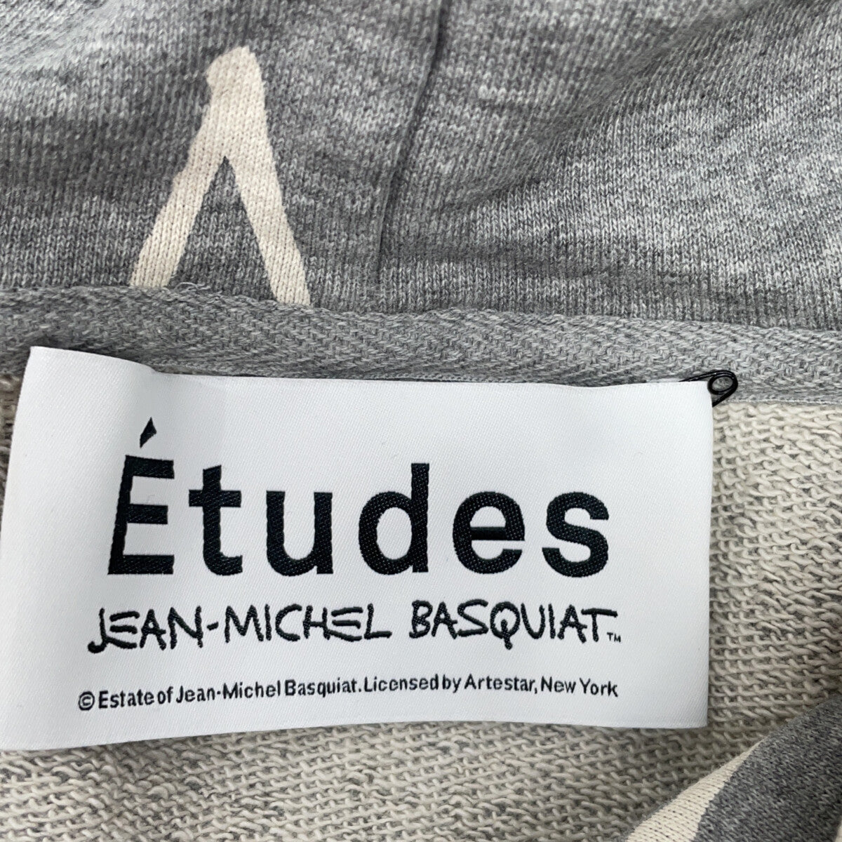 tude Etude x Jean-Michel Basquiat Gray Hoodie Top