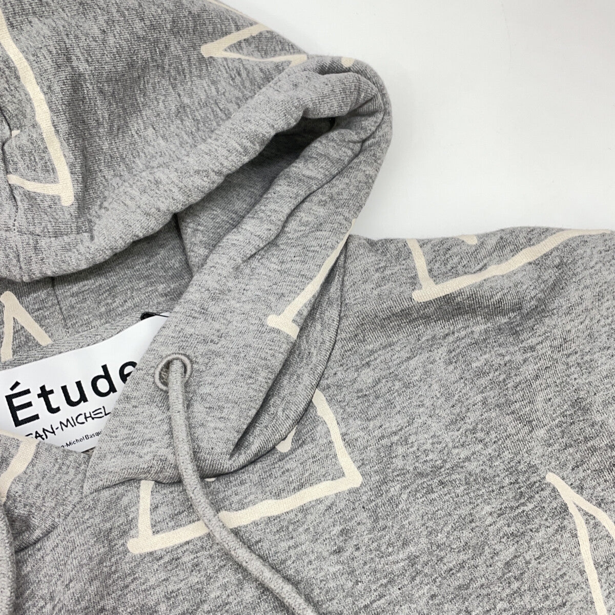 tude Etude x Jean-Michel Basquiat Gray Hoodie Top