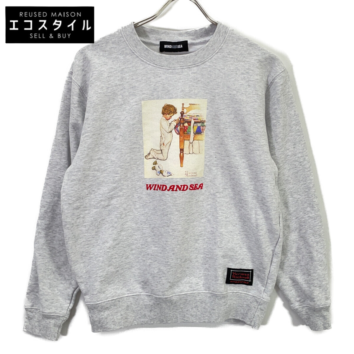 WIND AND SEA ウィンダンシ― xNORMAN ROCKWELL CREW NECK SWEATSHIRT トップス