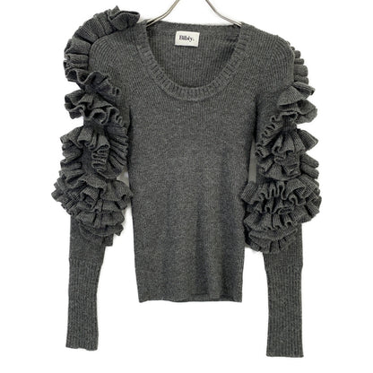 Bibiy ビビィ B41-KN042GYF グレー FLORENTINA FRILL KNIT トップス