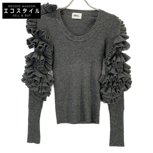 Bibiy ビビィ B41-KN042GYF グレー FLORENTINA FRILL KNIT トップス