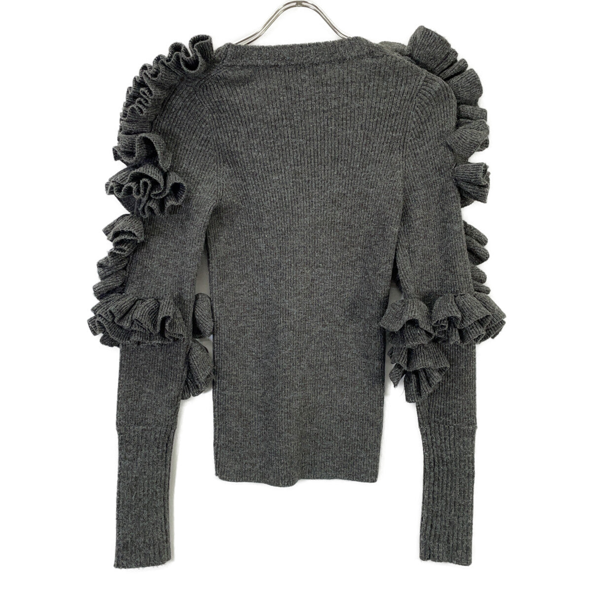 Bibiy ビビィ B41-KN042GYF グレー FLORENTINA FRILL KNIT トップス