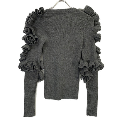 Bibiy ビビィ B41-KN042GYF グレー FLORENTINA FRILL KNIT トップス