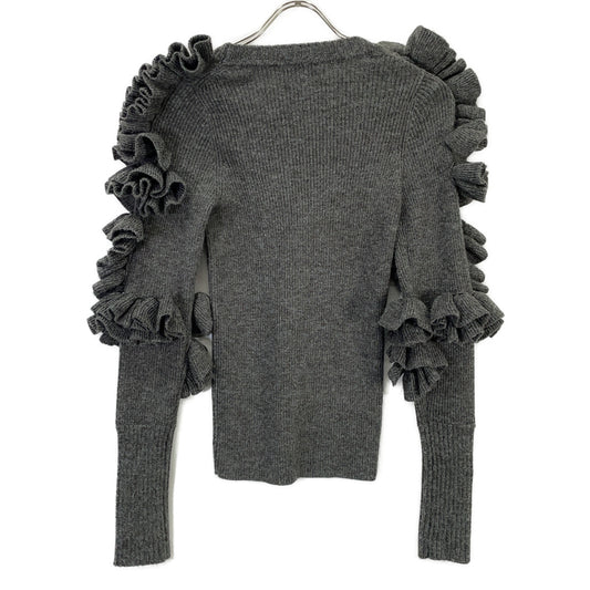 Bibiy ビビィ B41-KN042GYF グレー FLORENTINA FRILL KNIT トップス