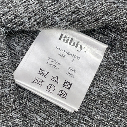 Bibiy ビビィ B41-KN042GYF グレー FLORENTINA FRILL KNIT トップス