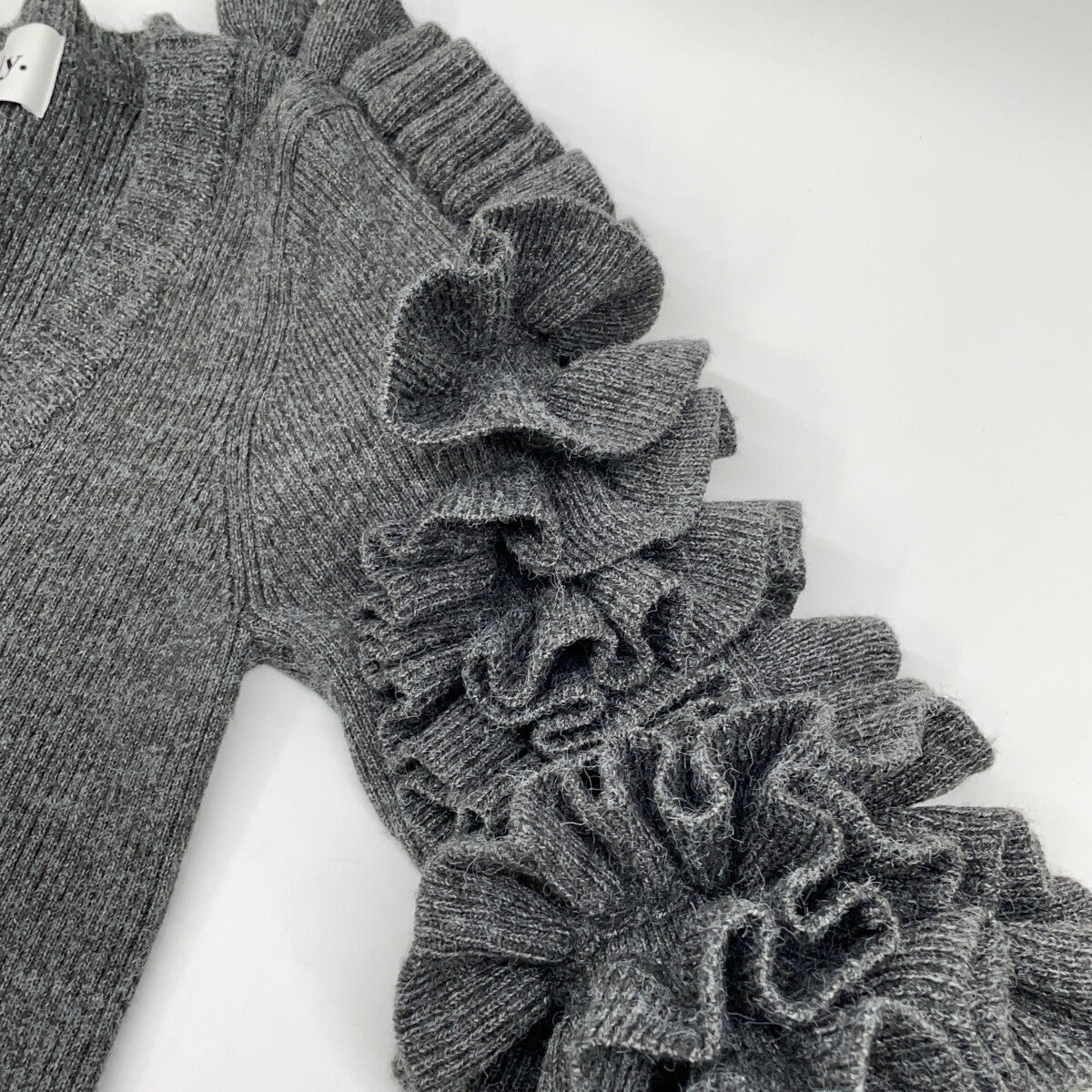 Bibiy ビビィ B41-KN042GYF グレー FLORENTINA FRILL KNIT トップス