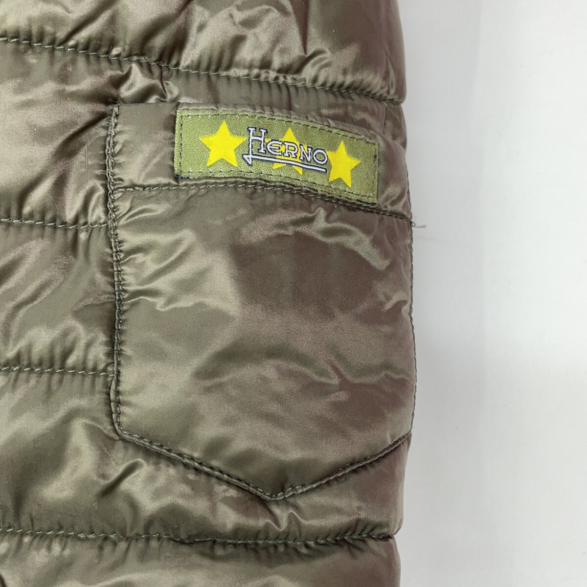 HERNO ヘルノ GI0034B カーキ ロゴワッペン ダウンジャケット ジャケット