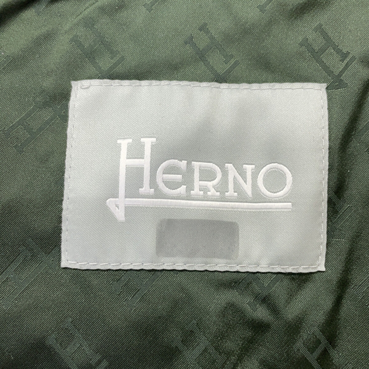 HERNO ヘルノ GI0039B カーキ ロゴ ナイロンジャケット ジャケット