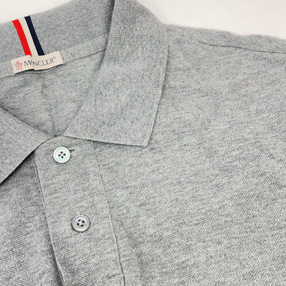 MONCLER 盟可睐 灰色 袖口徽标 Polo 衫 上衣