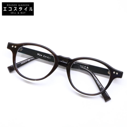 DITA ディータ 【美品】DRX-2002B-49 New Yorker ニューヨーカー ボストンシェイプ メガネフレーム 眼鏡