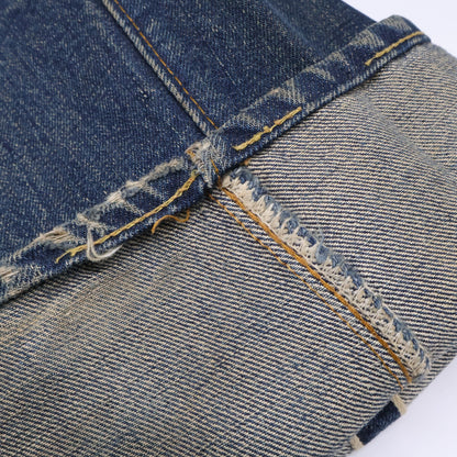 LEVI'S 李维斯 纽扣背面8刻印 不对称V 大E红旗 纽扣门襟 牛仔裤 下装