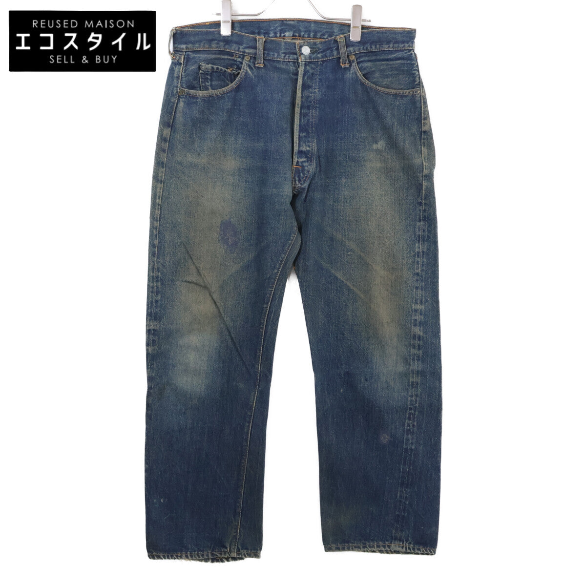 LEVI'S 李维斯 纽扣背面8刻印 不对称V 大E红旗 纽扣门襟 牛仔裤 下装