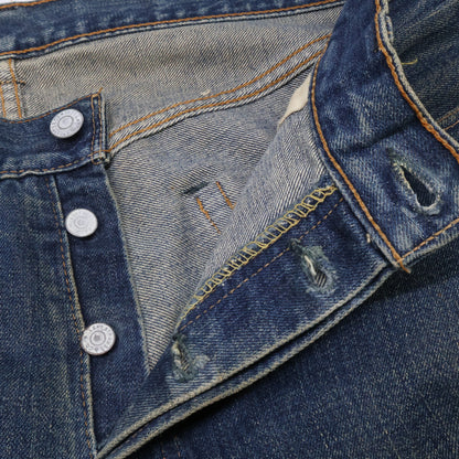 LEVI'S 李维斯 纽扣背面8刻印 不对称V 大E红旗 纽扣门襟 牛仔裤 下装