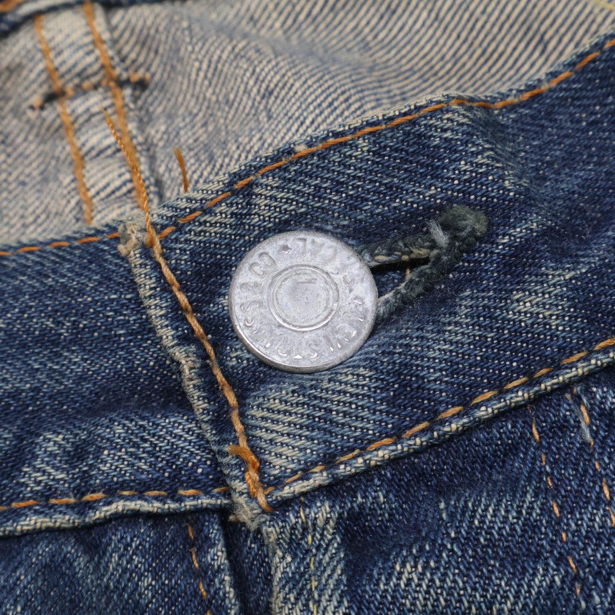 LEVI'S 李维斯 纽扣背面8刻印 不对称V 大E红旗 纽扣门襟 牛仔裤 下装