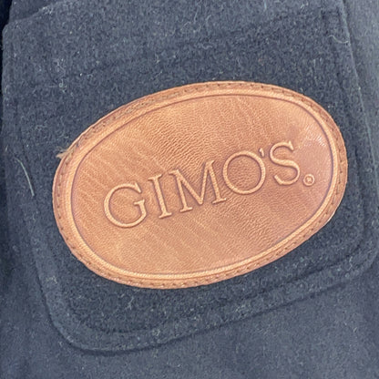 GIMO'S Brown Leather Car Coat with Liner
