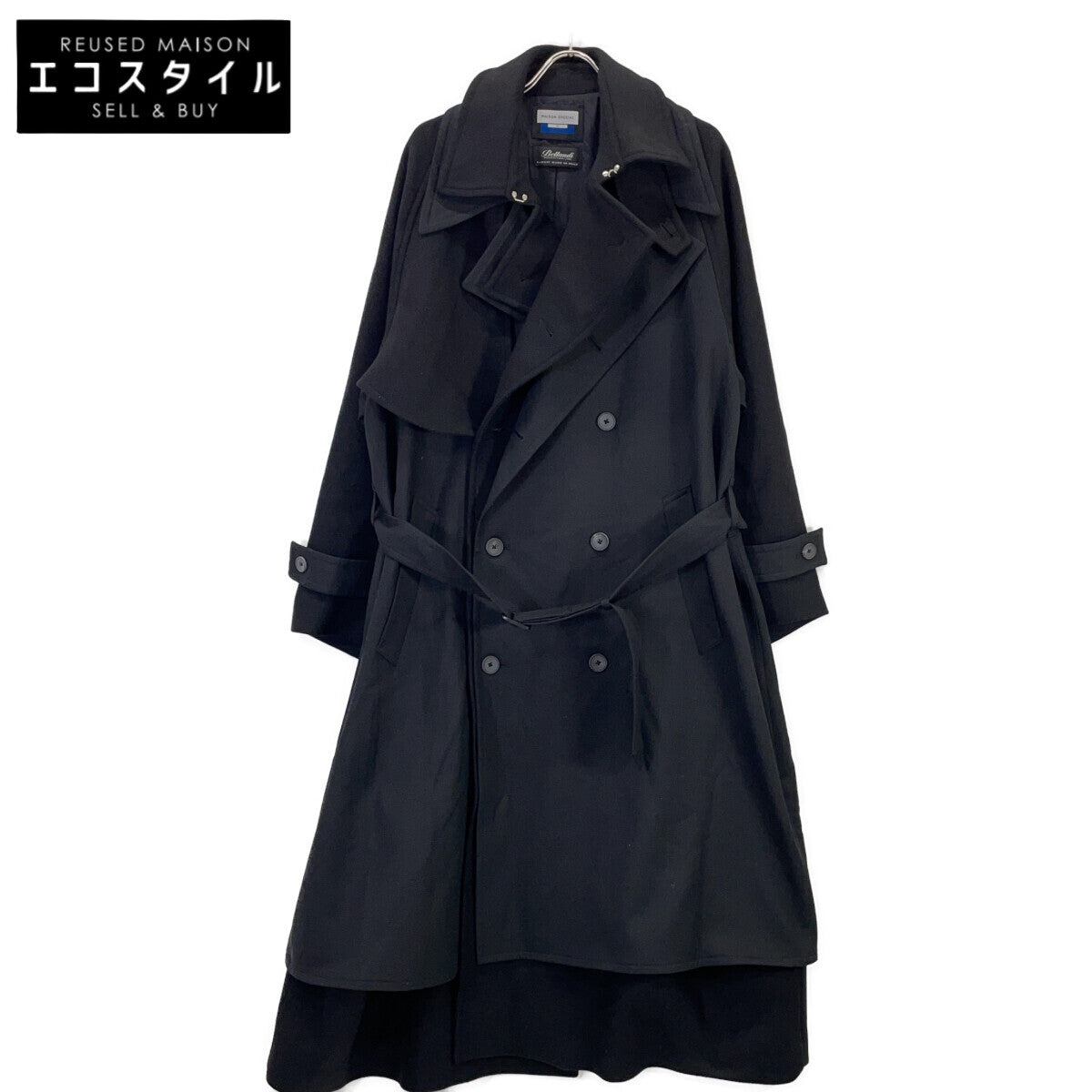 MAISON SPECIAL メゾンスペシャル 11252161202 ﾚｲﾔｰﾘﾝｸﾞﾀﾞﾌﾞﾙﾌﾞﾚｽﾃｯﾄﾞﾌﾟﾗｲﾑｵｰﾊﾞｰｺｰﾄ コート 01