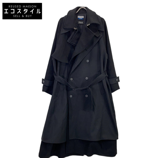MAISON SPECIAL 11252161202 Layered Double-Breasted Prime Overcoat 01