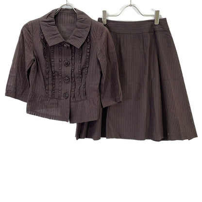 KOJI WATANABE STYLE Brown Striped Setup Suit 9